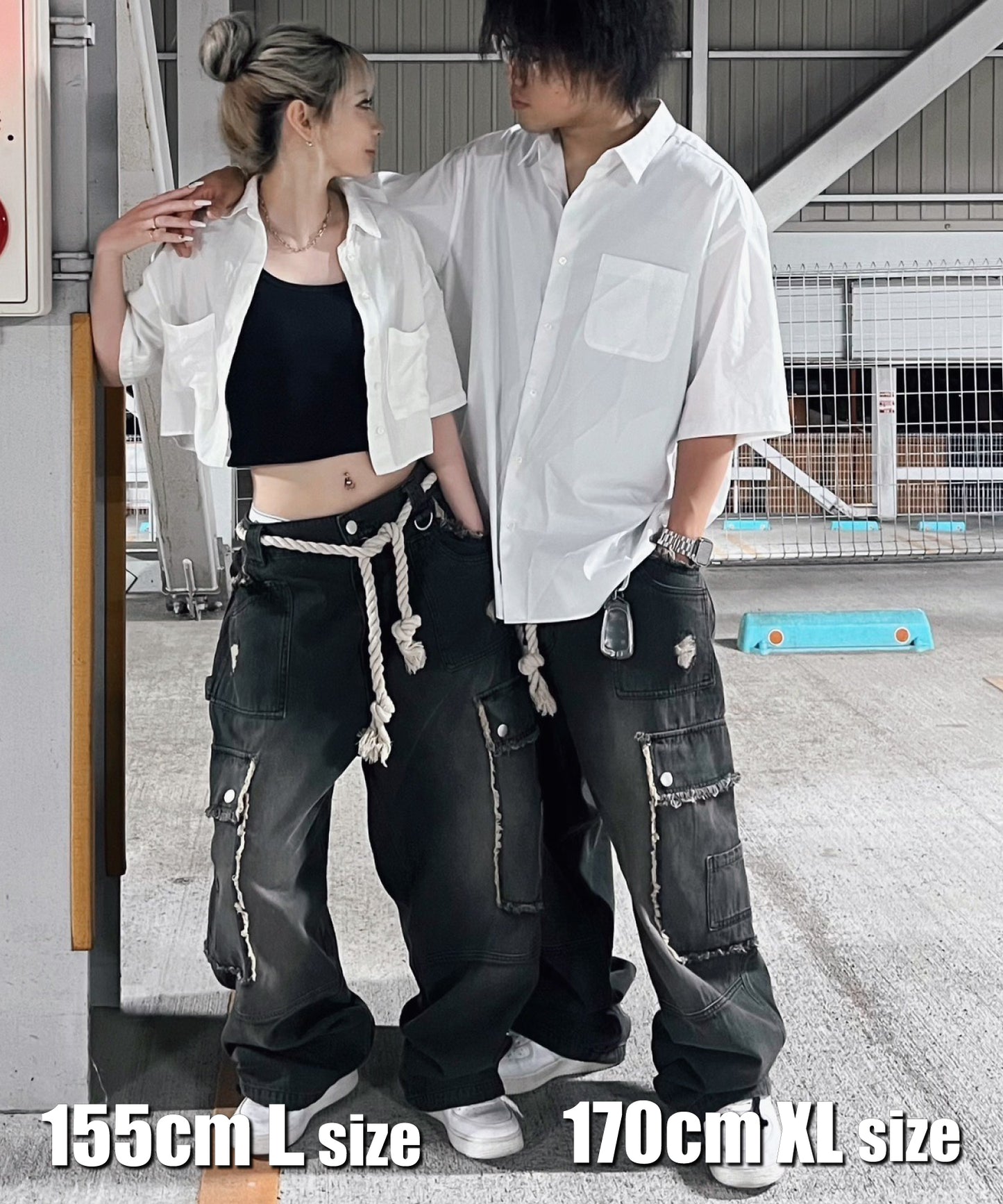 デニムカーゴパンツ