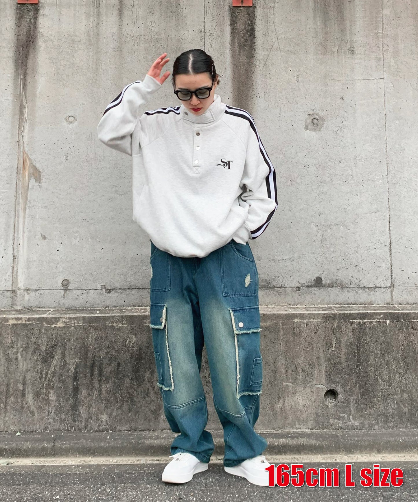 デニムカーゴパンツ