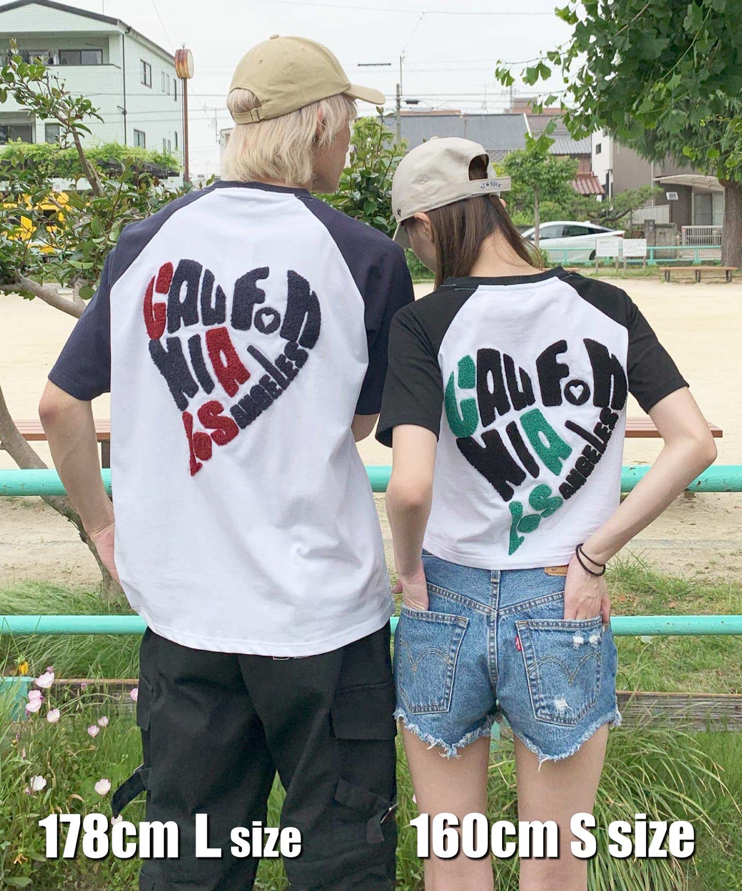 ラグラン配色Tシャツ