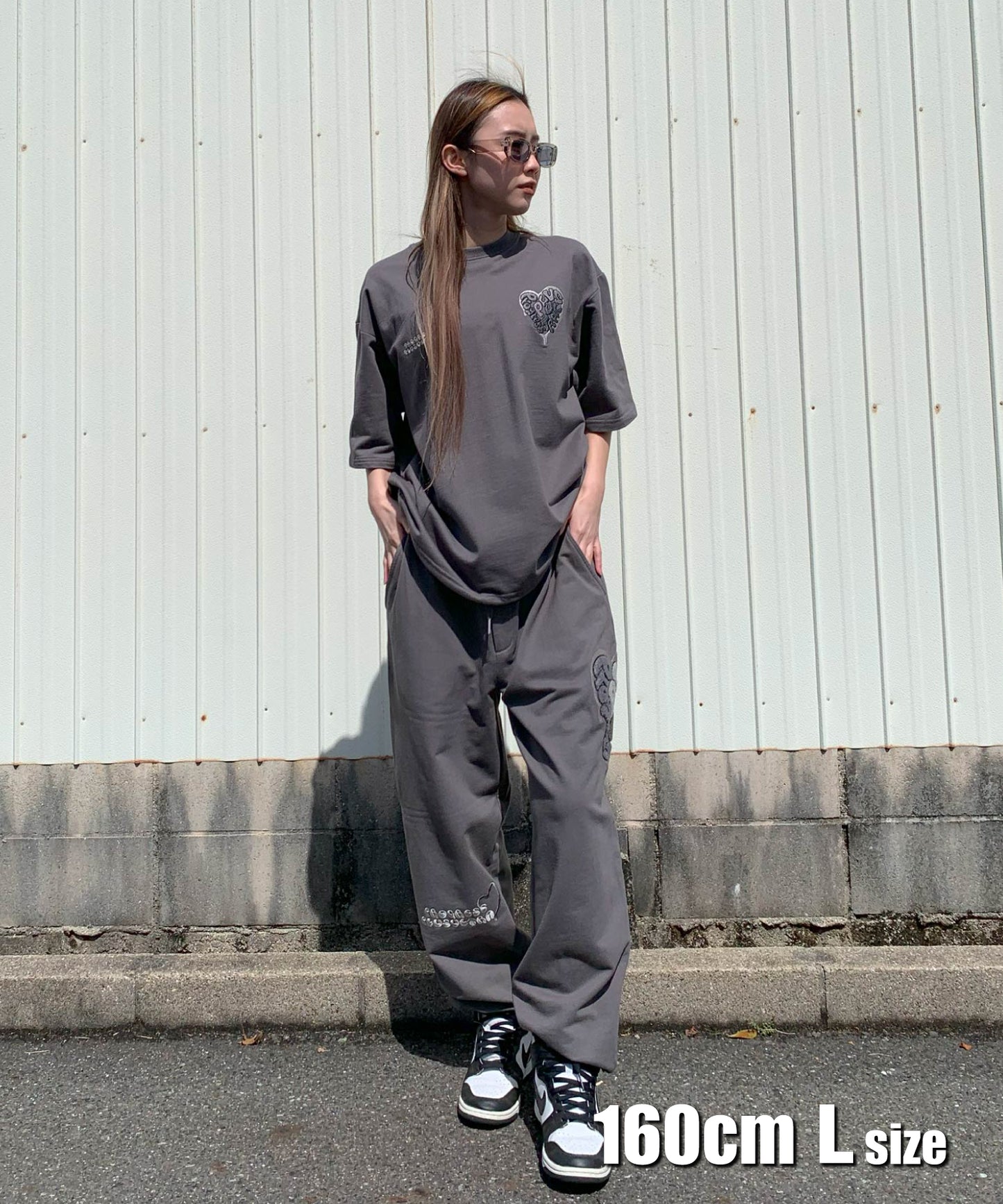 ハートサガラ刺繍セットアップ