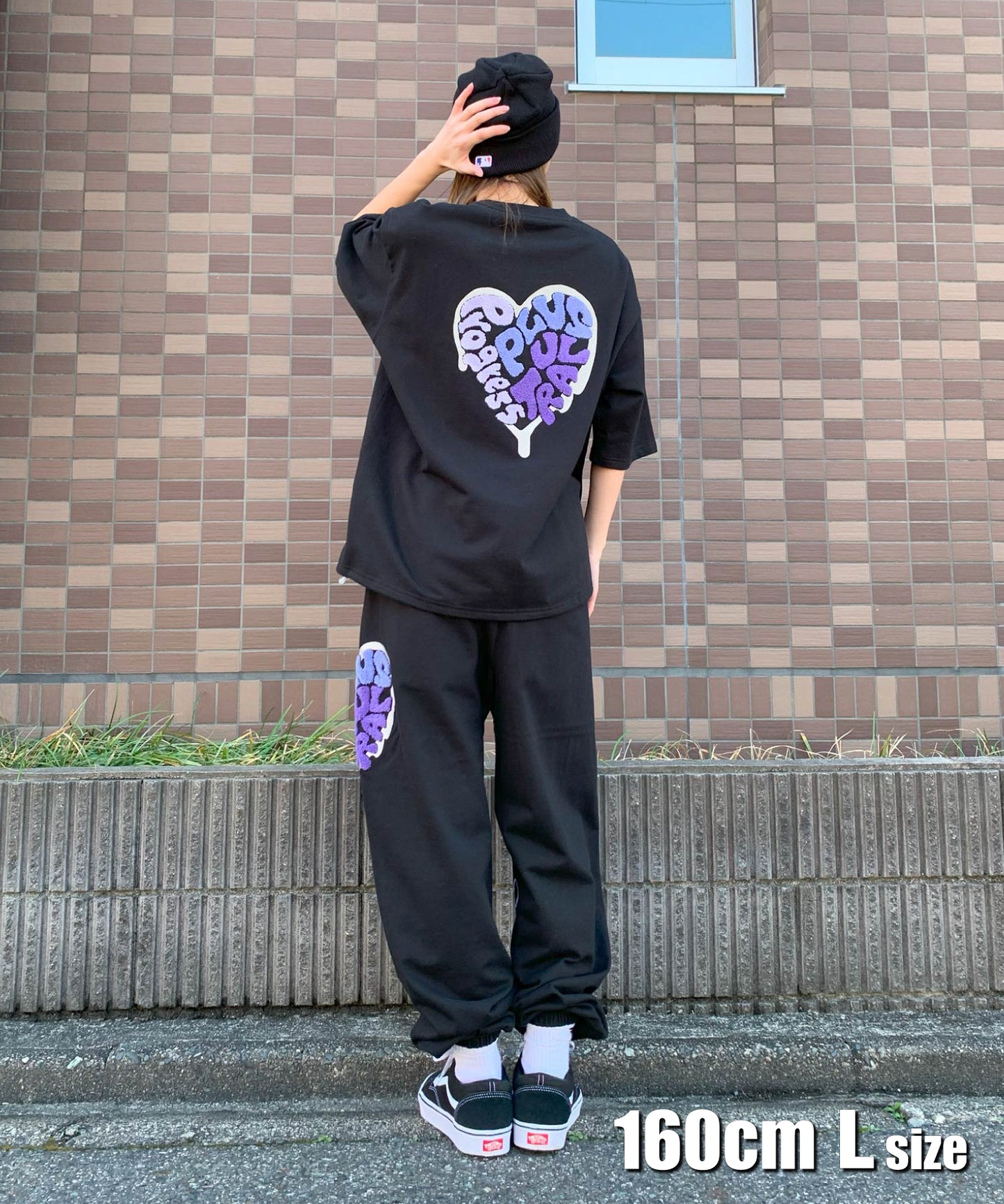 ハートサガラ刺繍セットアップ