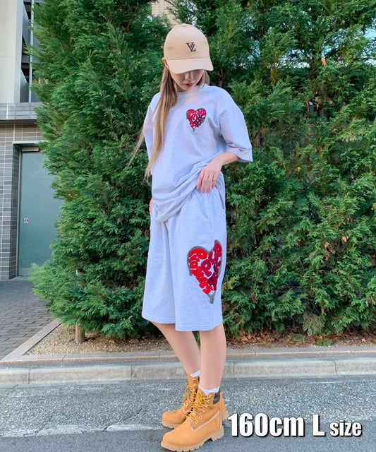 ハートサガラ刺繍セットアップ