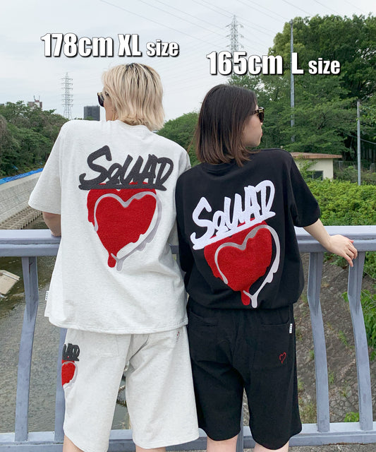 ハートサガラ刺繍セットアップ