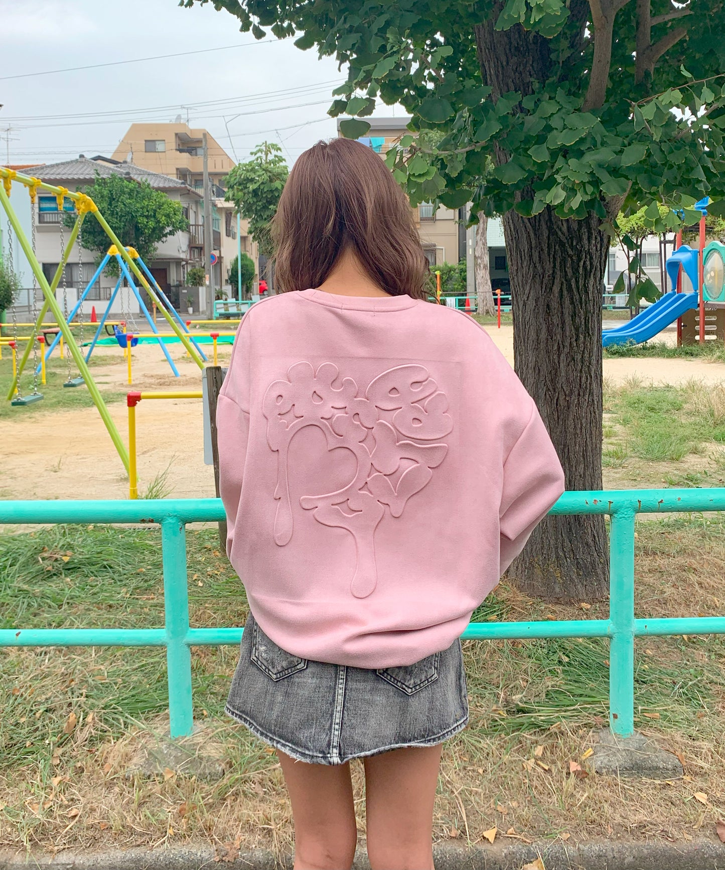 スエード ハートエンボストレーナー