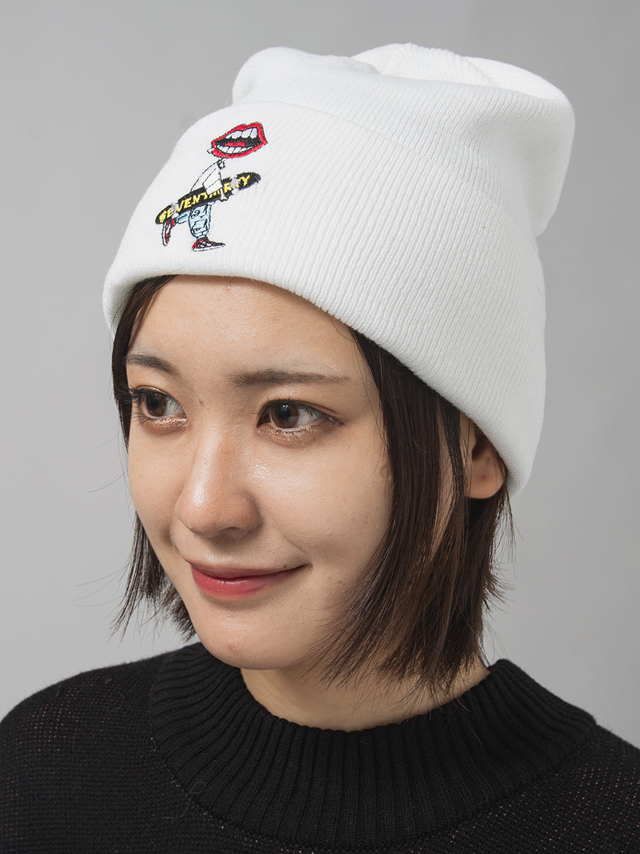 なみおくんワンポイントニットキャップ