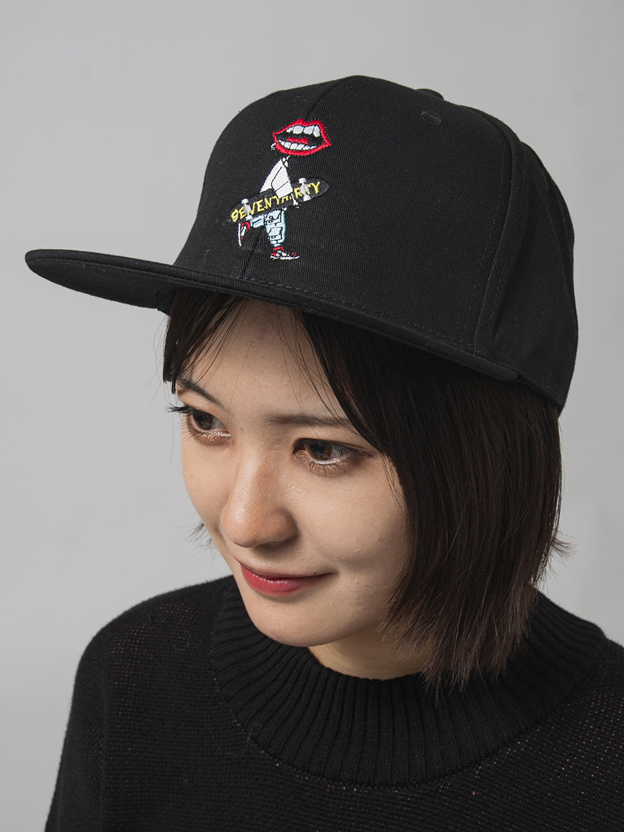 なみおくん刺繍フラットキャップ