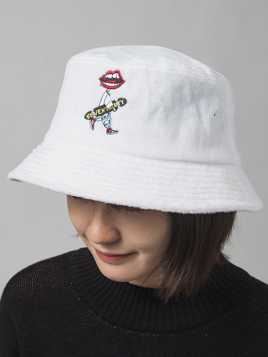 なみおくんファーバケットハット