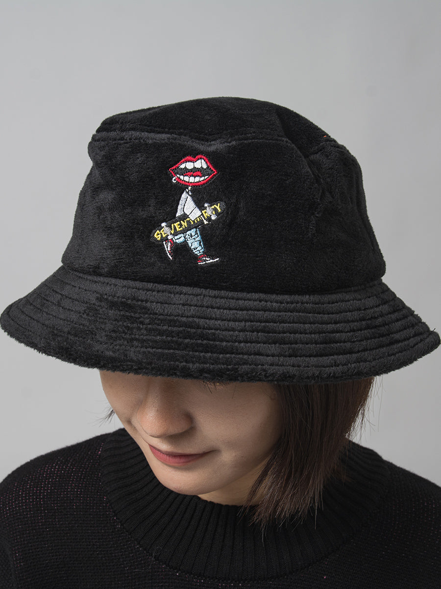 なみおくんファーバケットハット