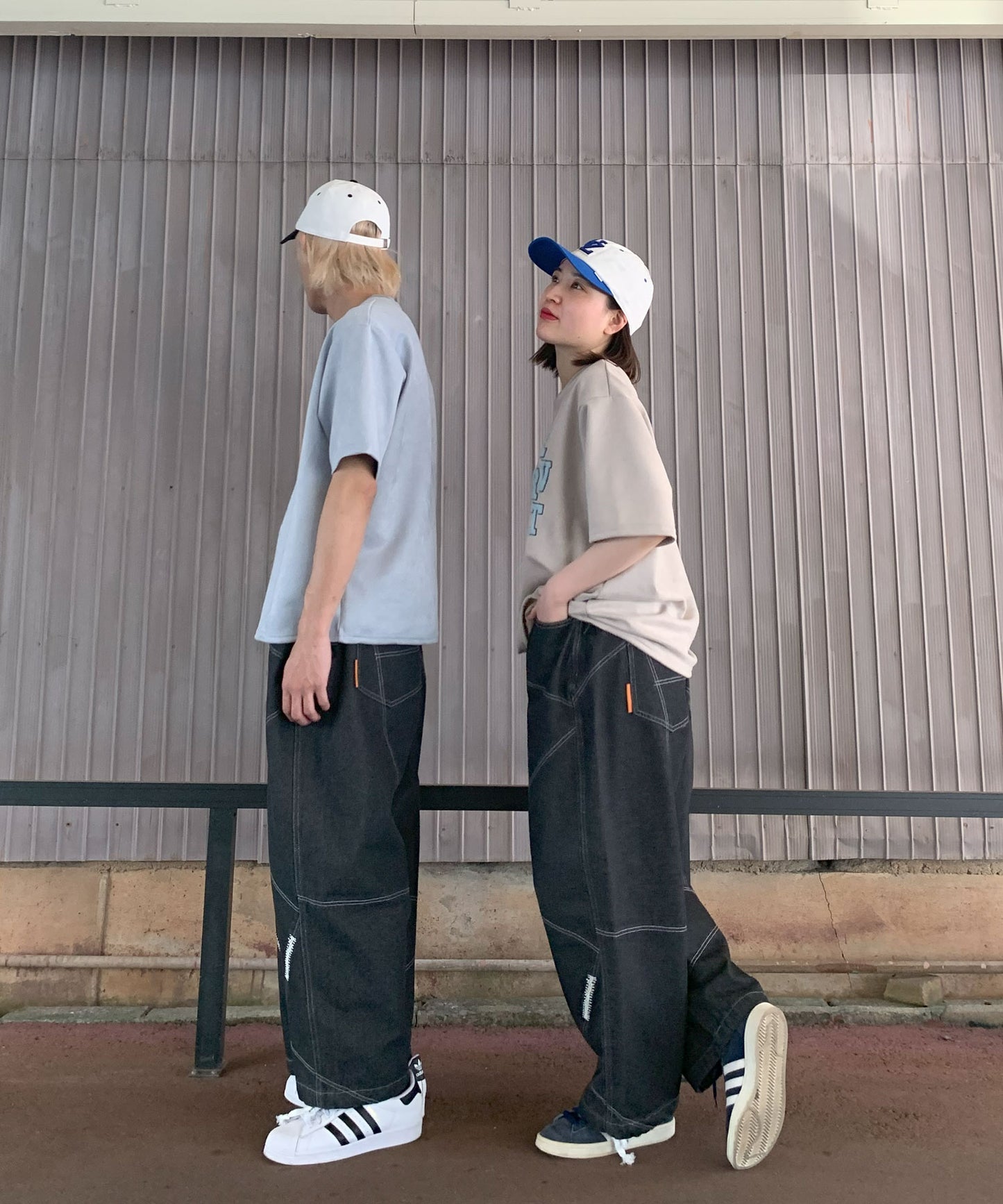 ステッチデザインバルーンパンツ