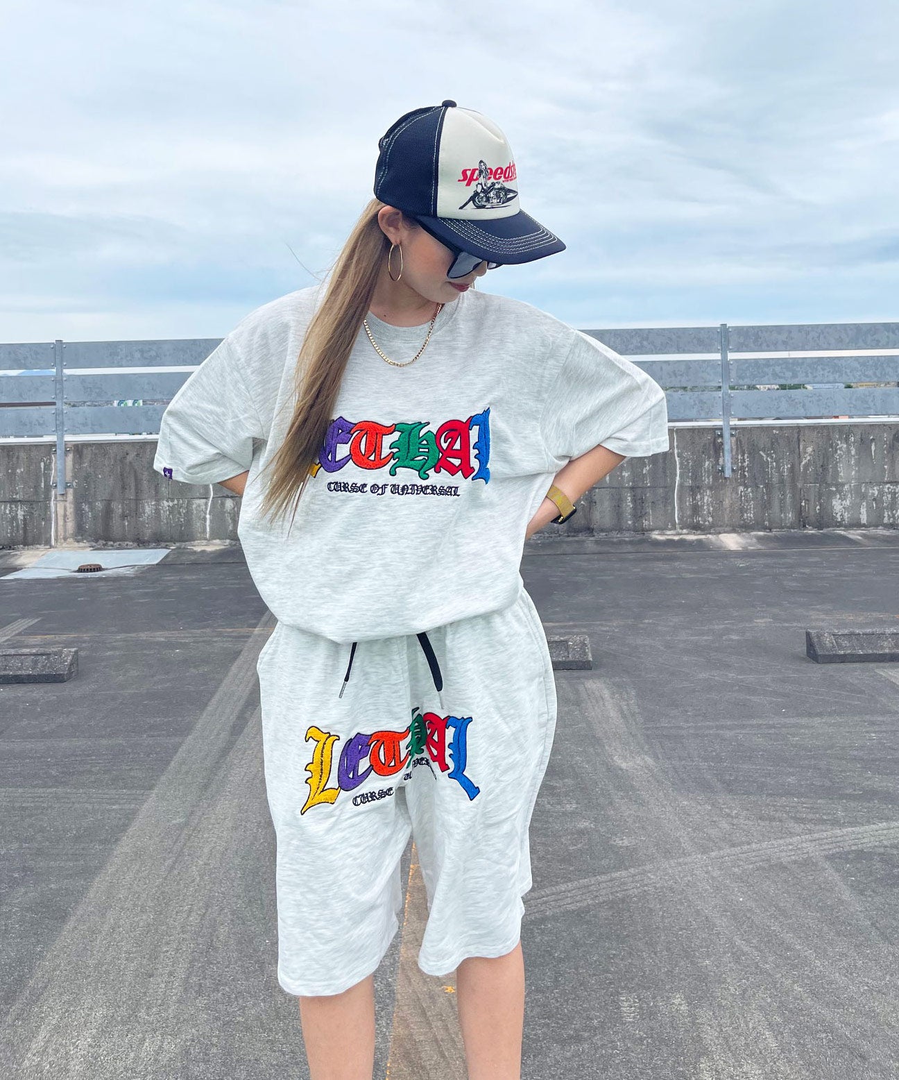 サガラ刺繍セットアップ