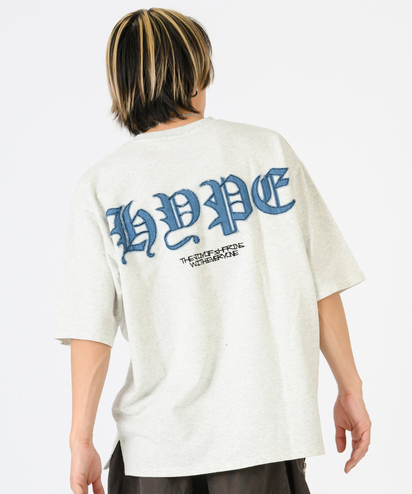 デニムアップリケTシャツ