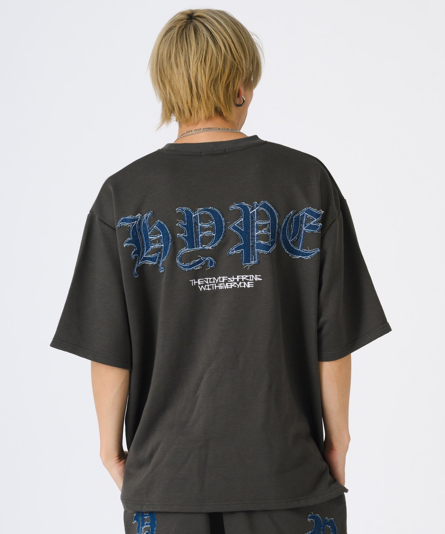 デニムアップリケTシャツ