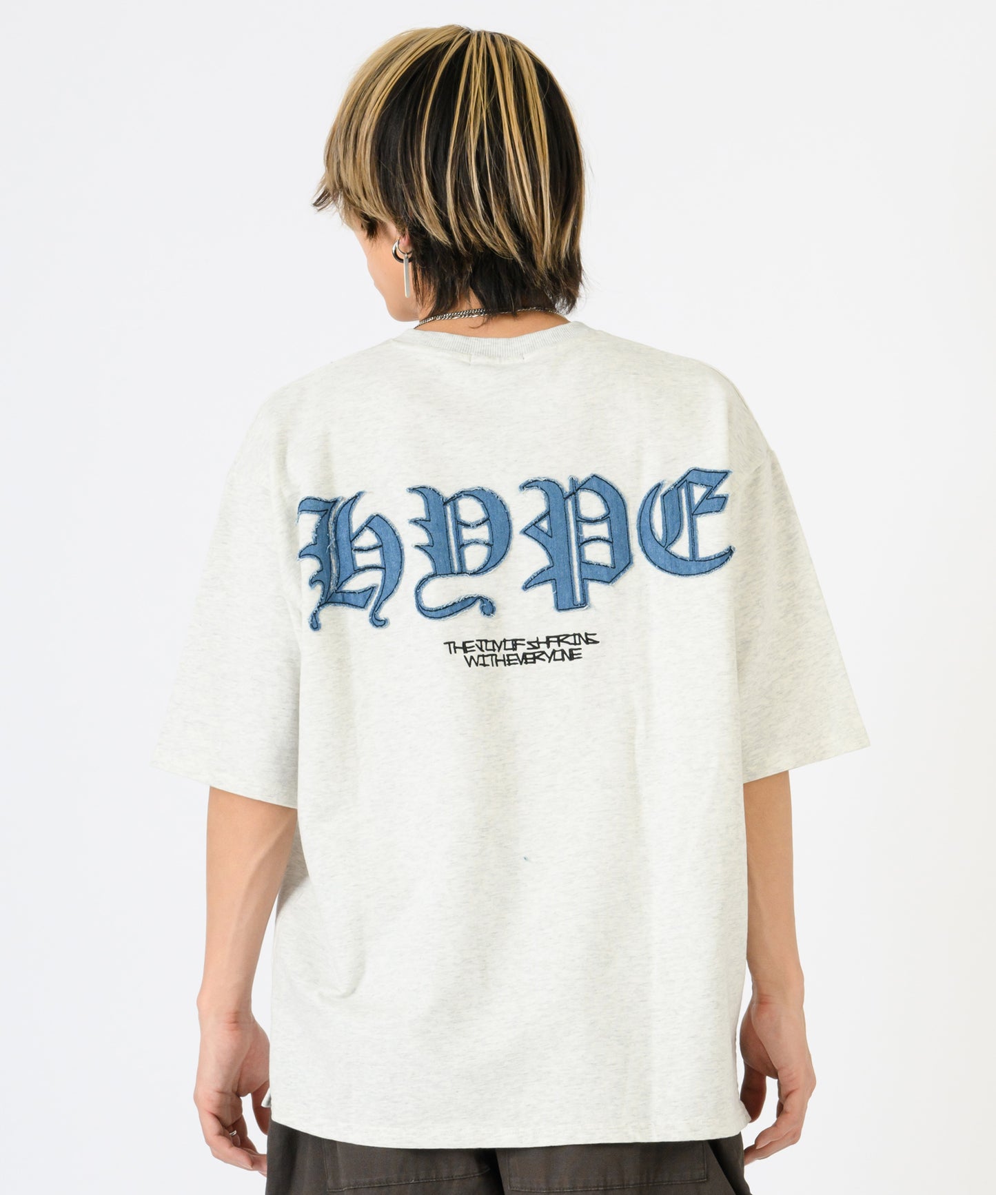 デニムアップリケTシャツ