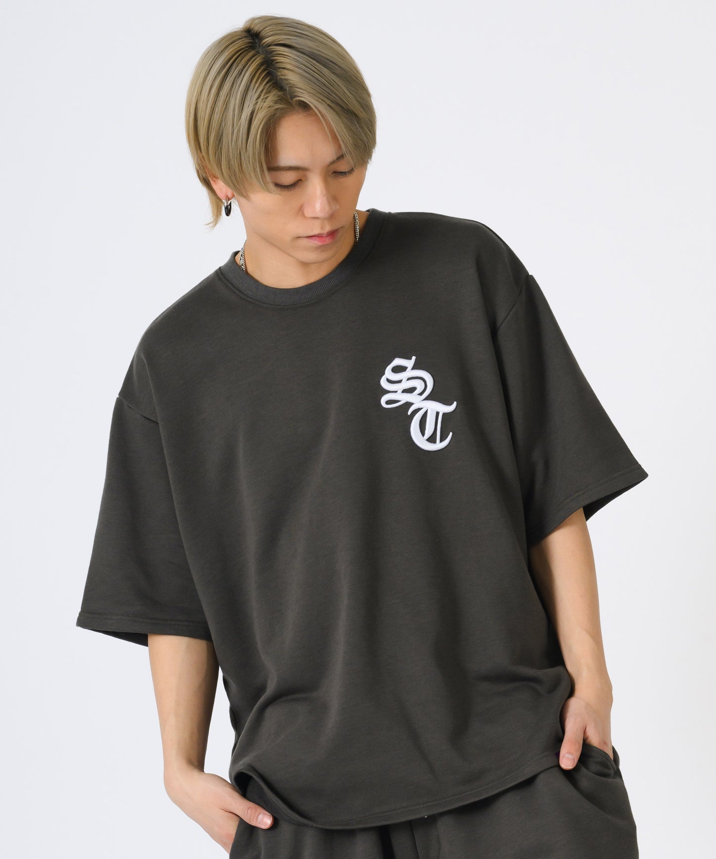 デニムアップリケTシャツ