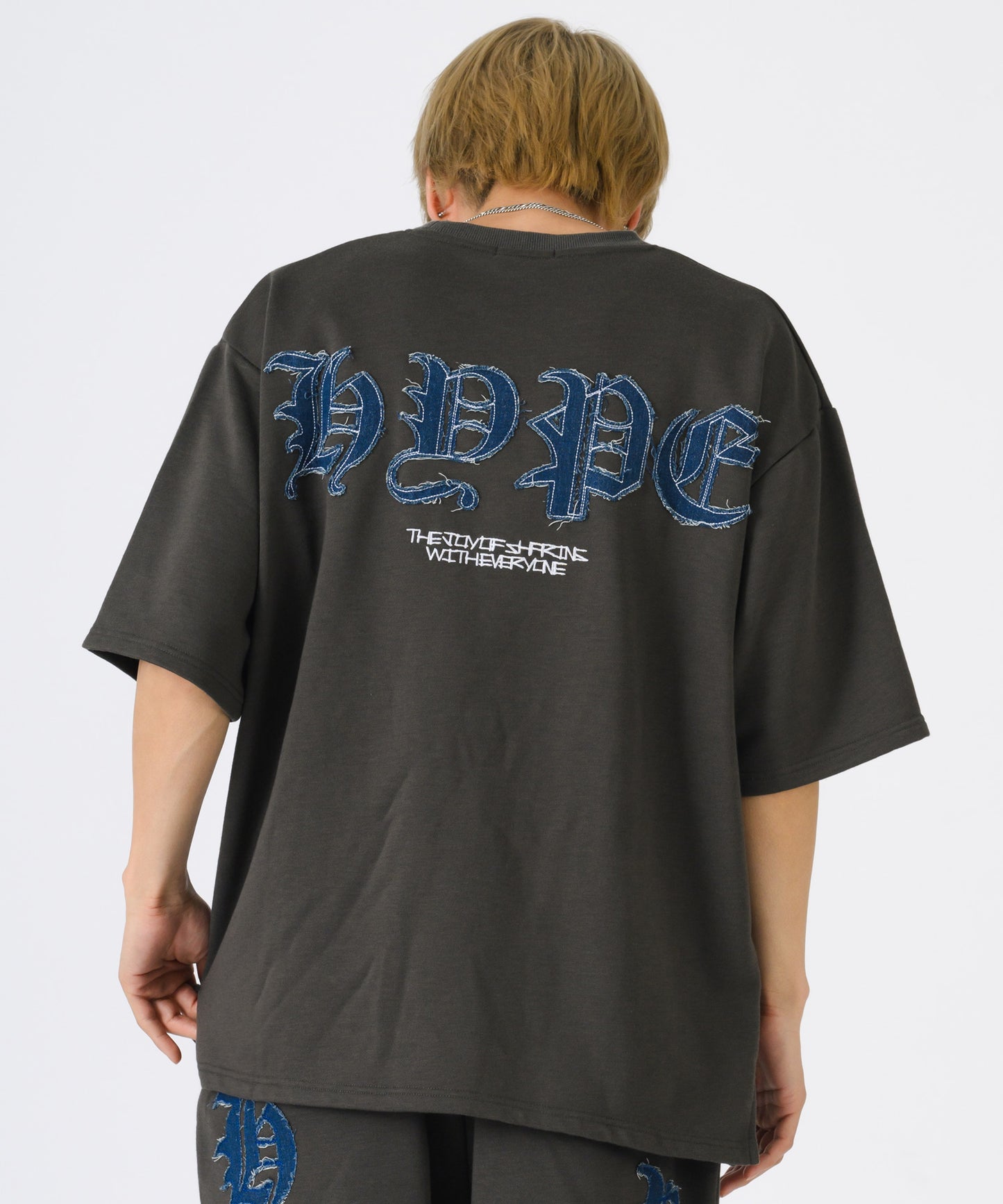 デニムアップリケTシャツ