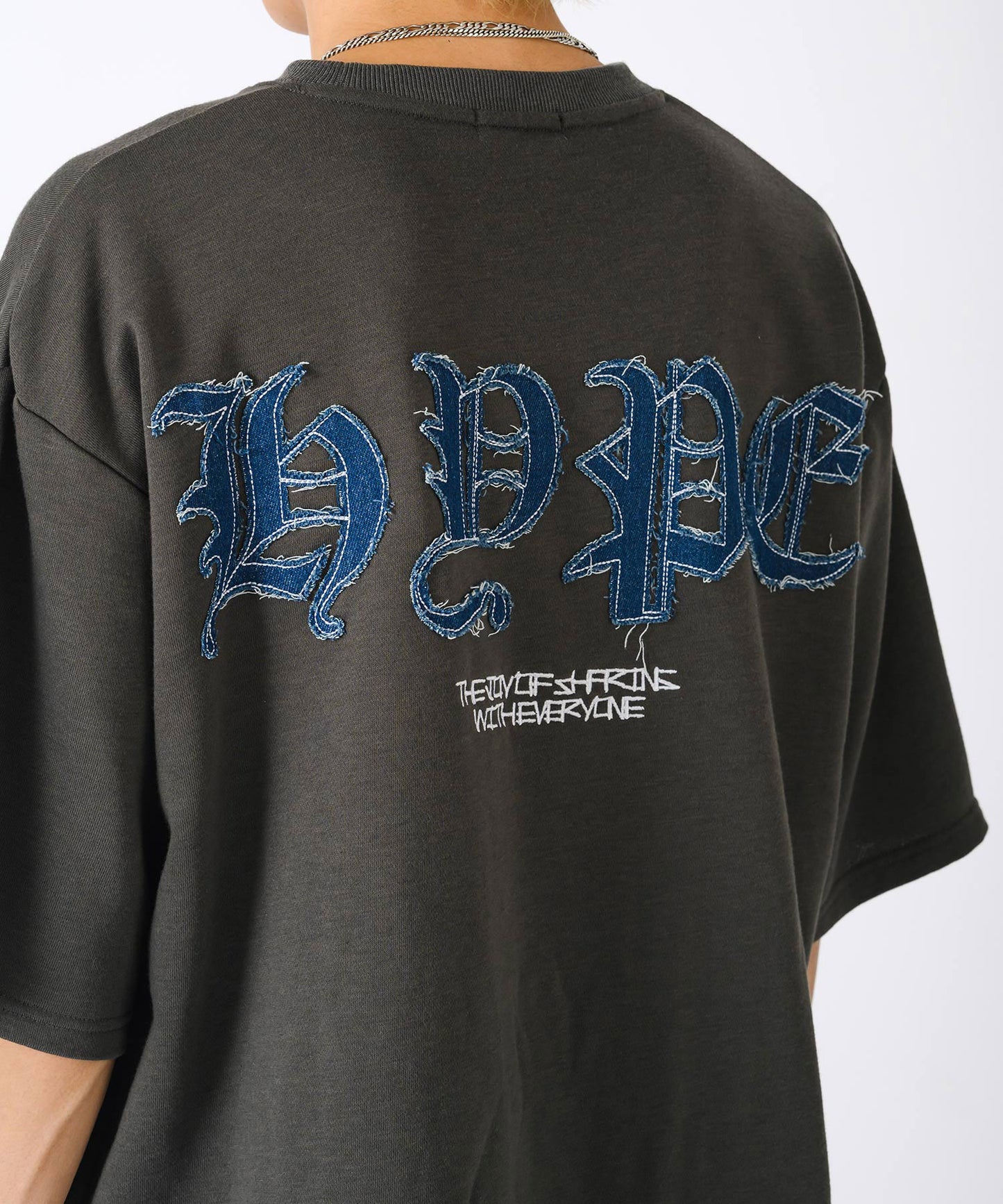 デニムアップリケTシャツ