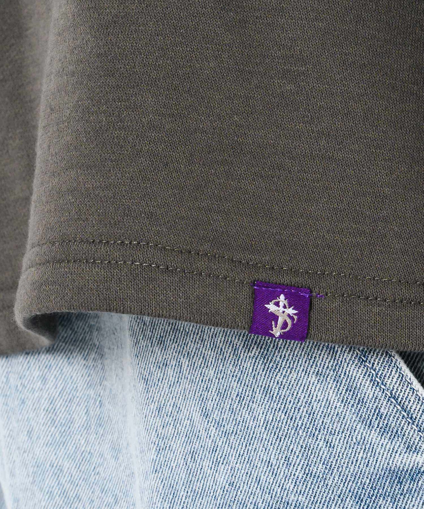 デニムアップリケTシャツ
