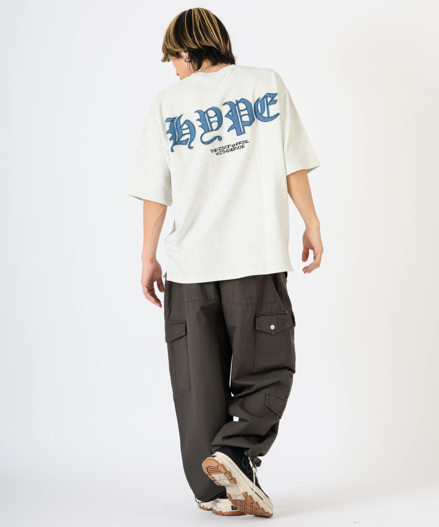 デニムアップリケTシャツ