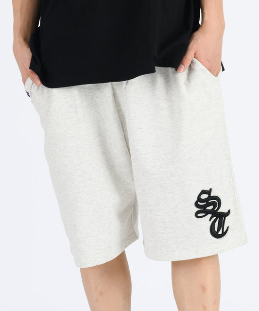 デニムアップリケショートパンツ