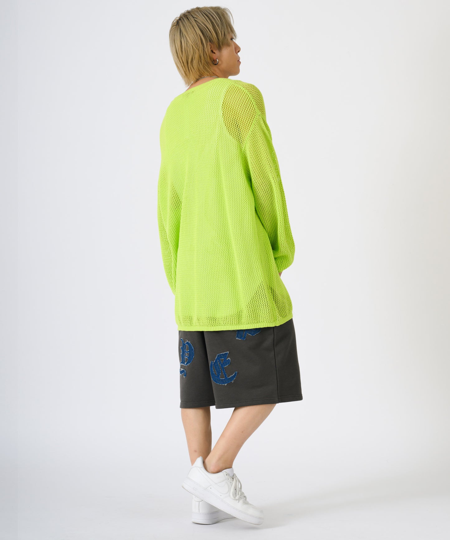 デニムアップリケショートパンツ