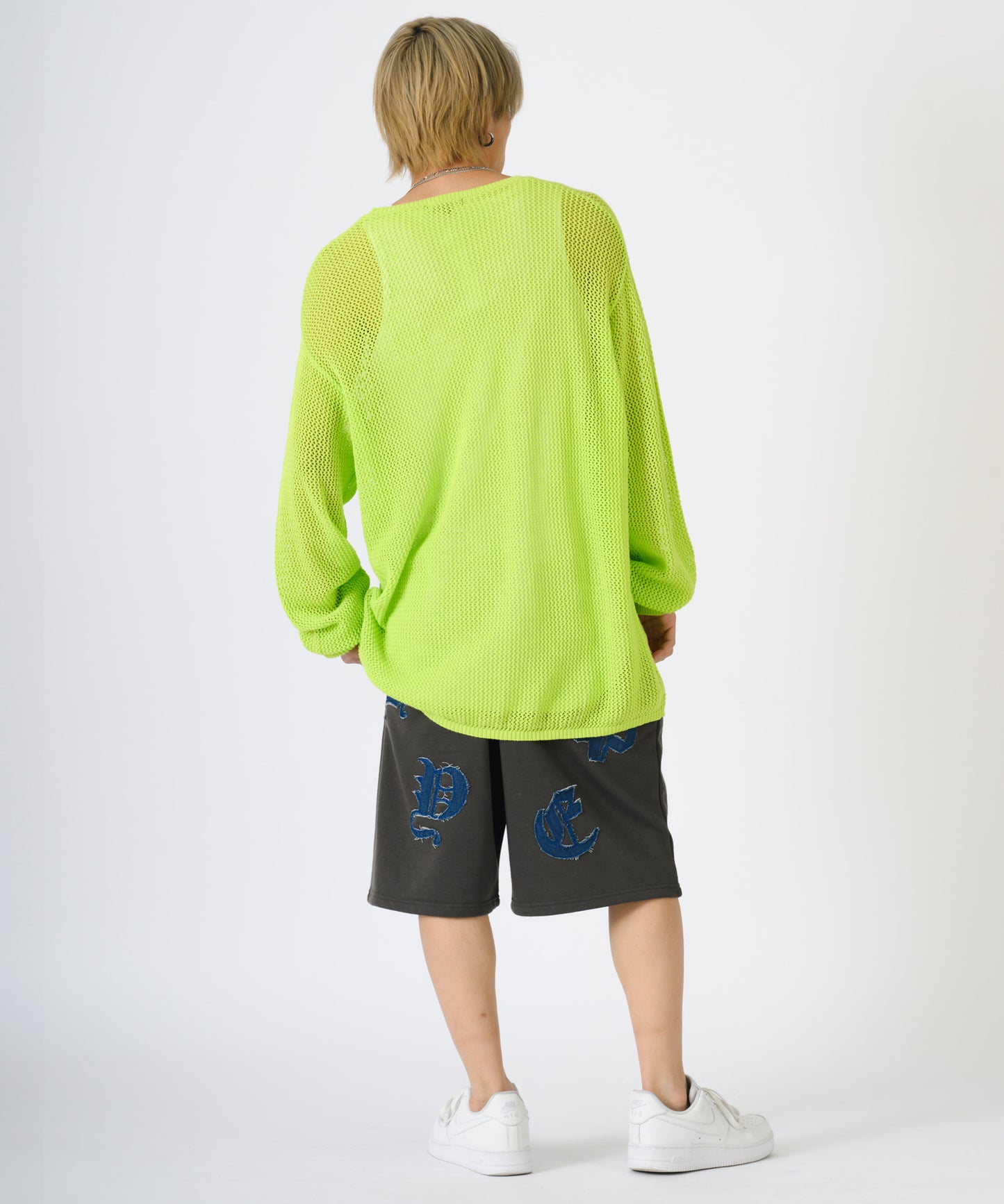 デニムアップリケショートパンツ