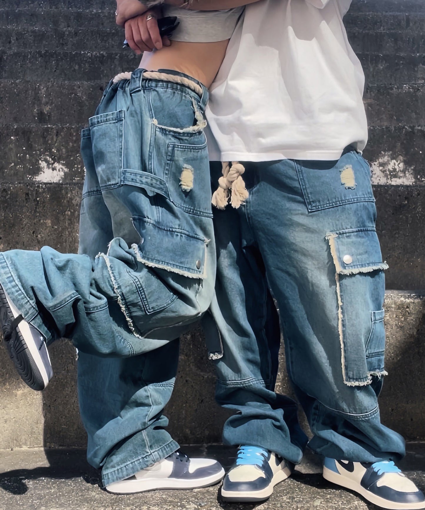 デニムカーゴパンツ