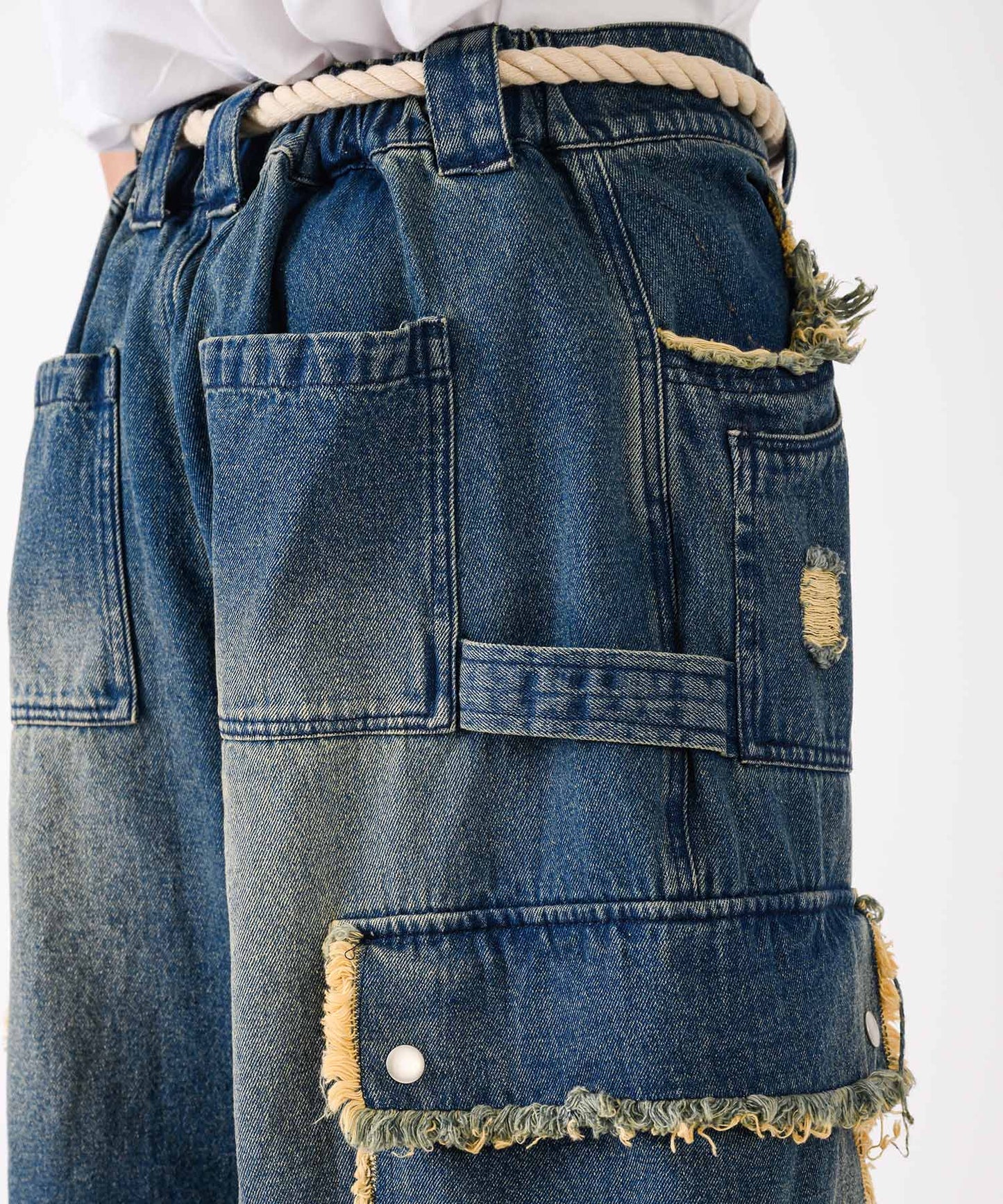 デニムカーゴパンツ