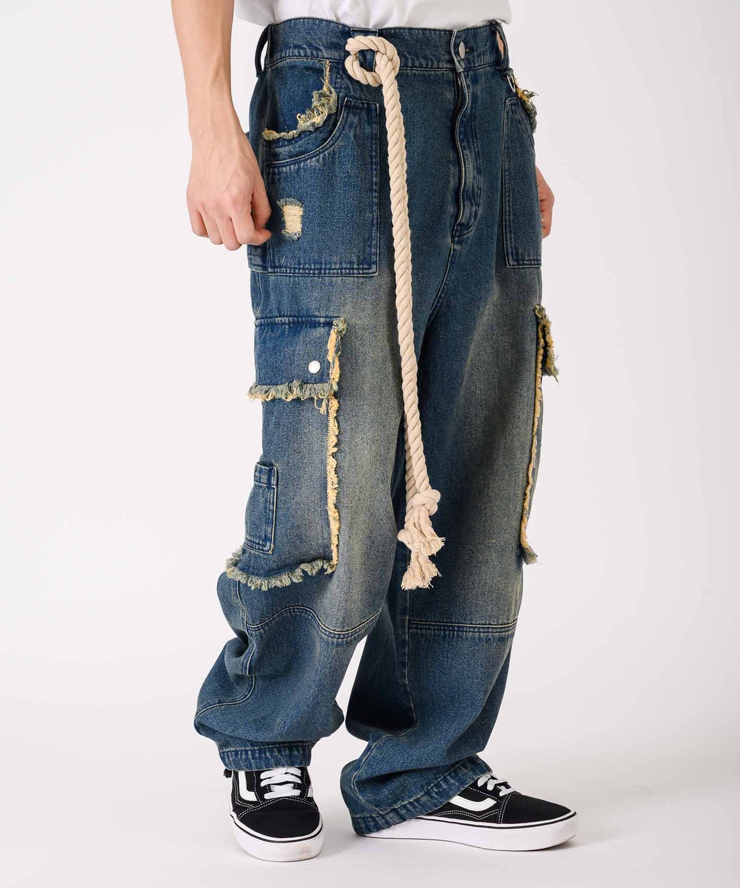 デニムカーゴパンツ