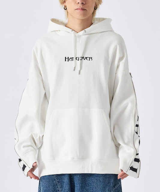 袖ジッププルパーカー