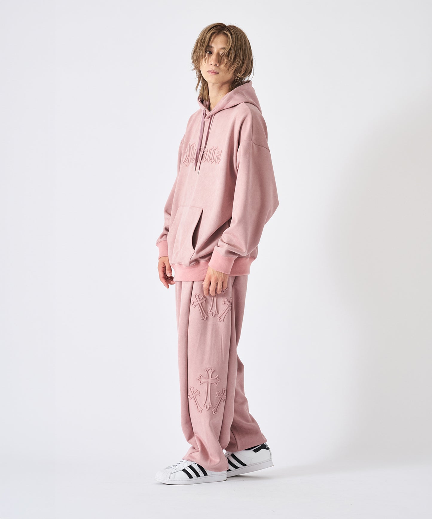 カットスエード クロスエンボス セットアップ