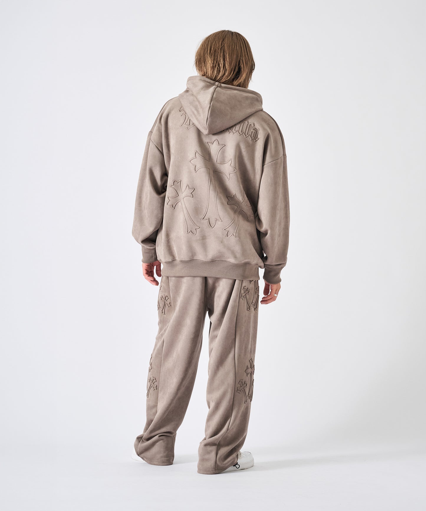 カットスエード クロスエンボス セットアップ