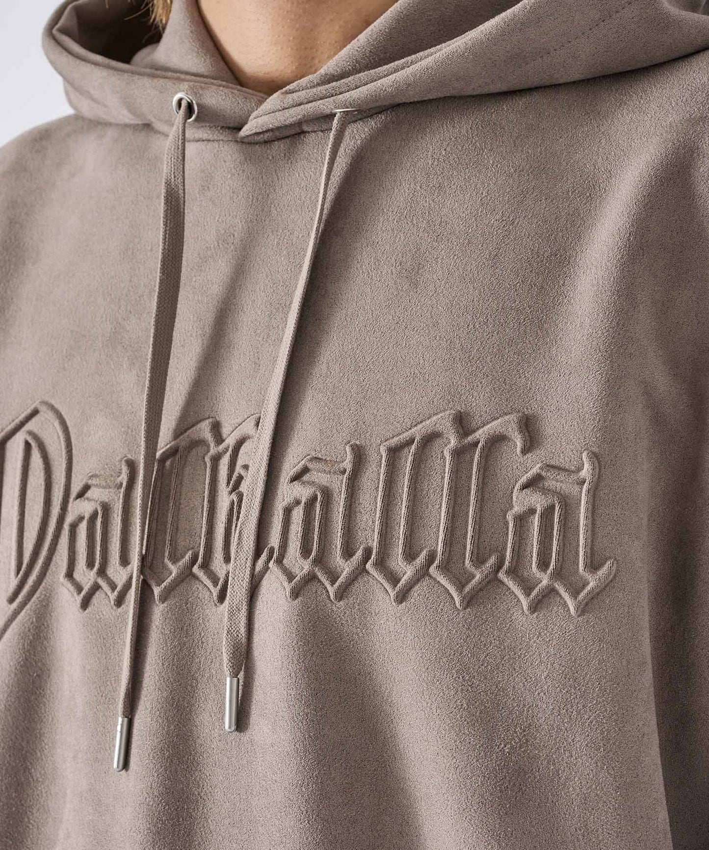 スエードエンボスプルパーカー