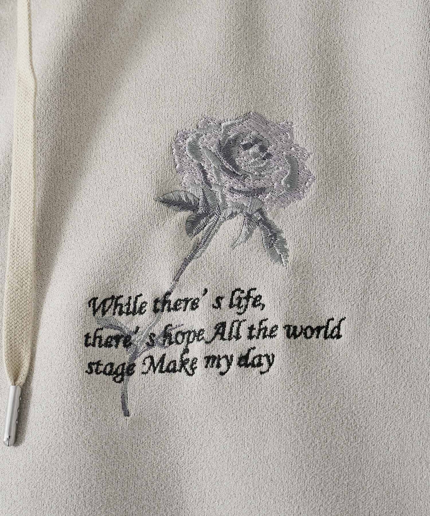 スエードジップパーカー