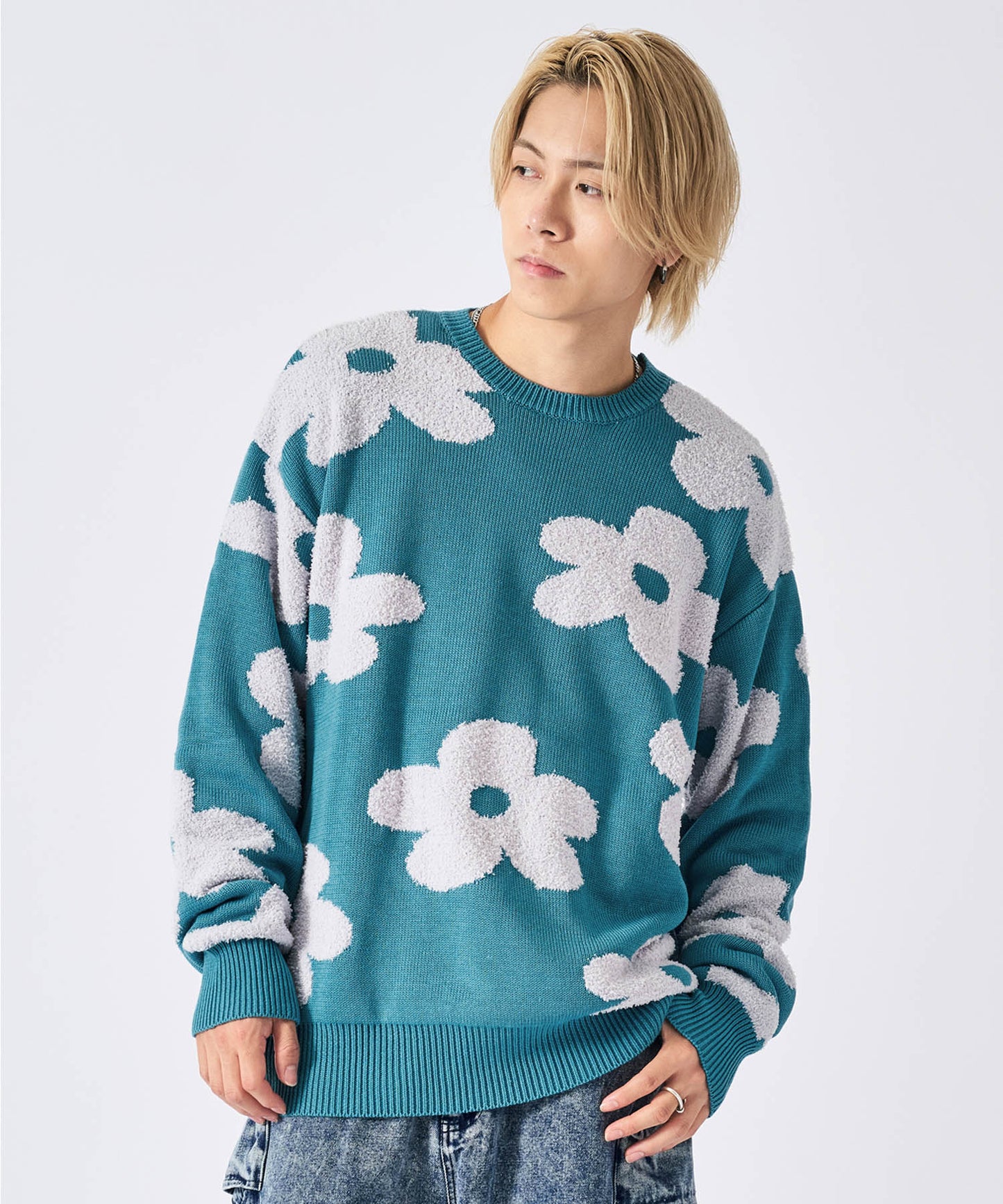 モールジャガードニット