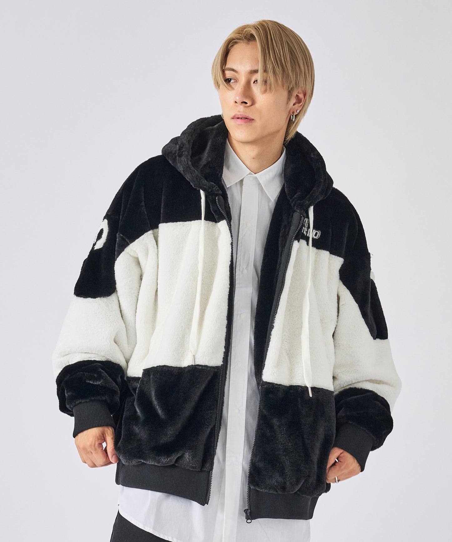 ビッグファー切り替えブルゾン