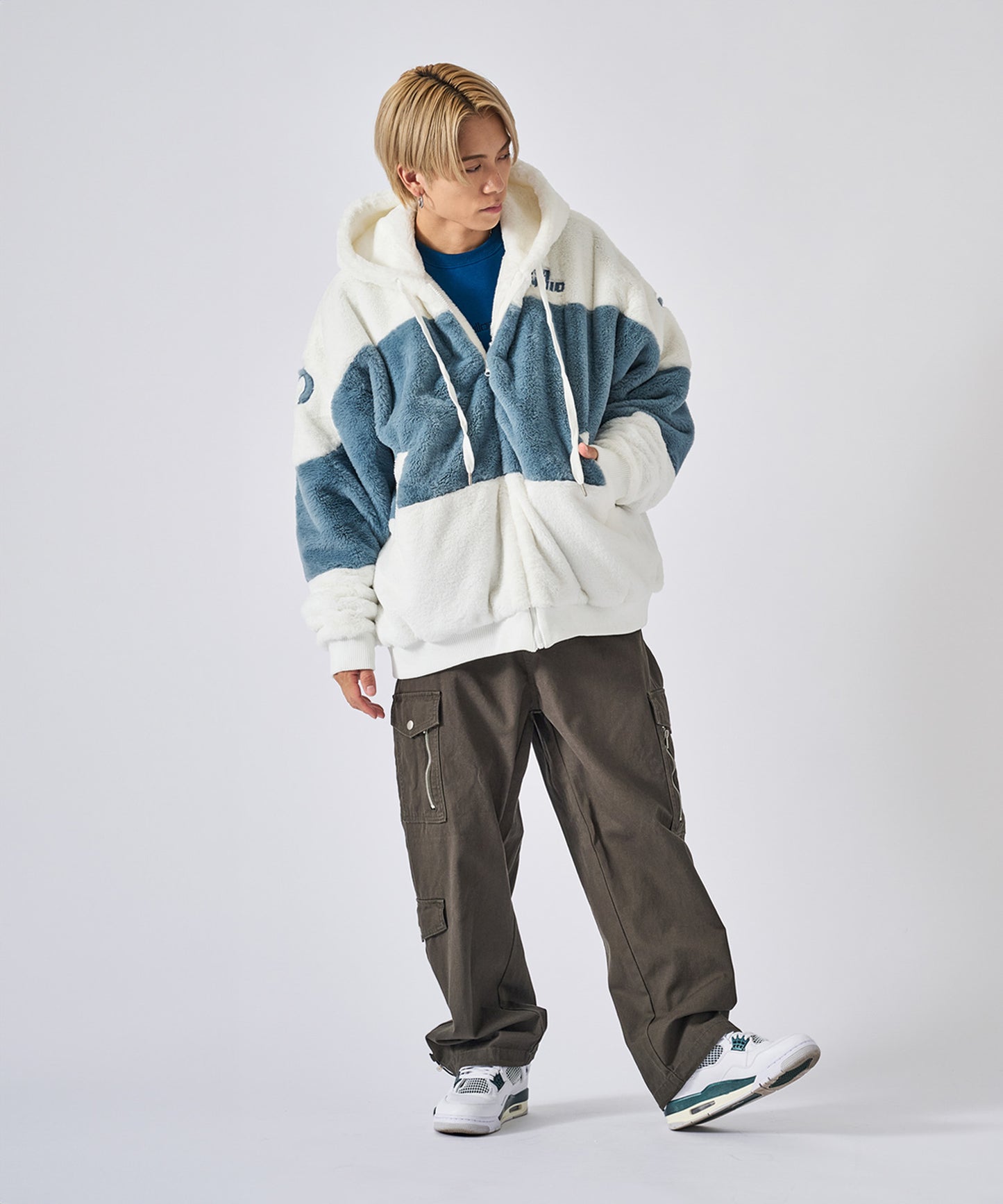 ビッグファー切り替えブルゾン