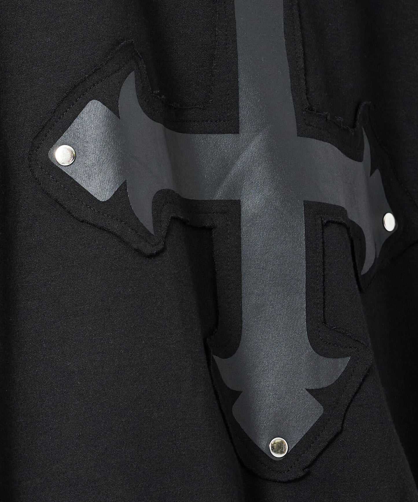 クロスアップリケパーカー