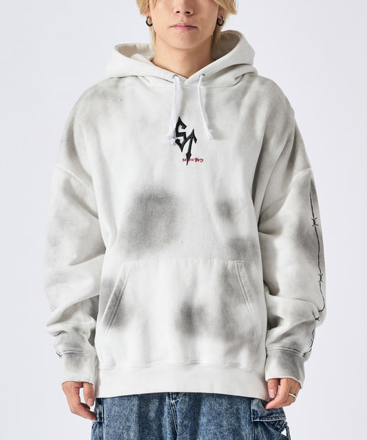 スプレー加工パーカー