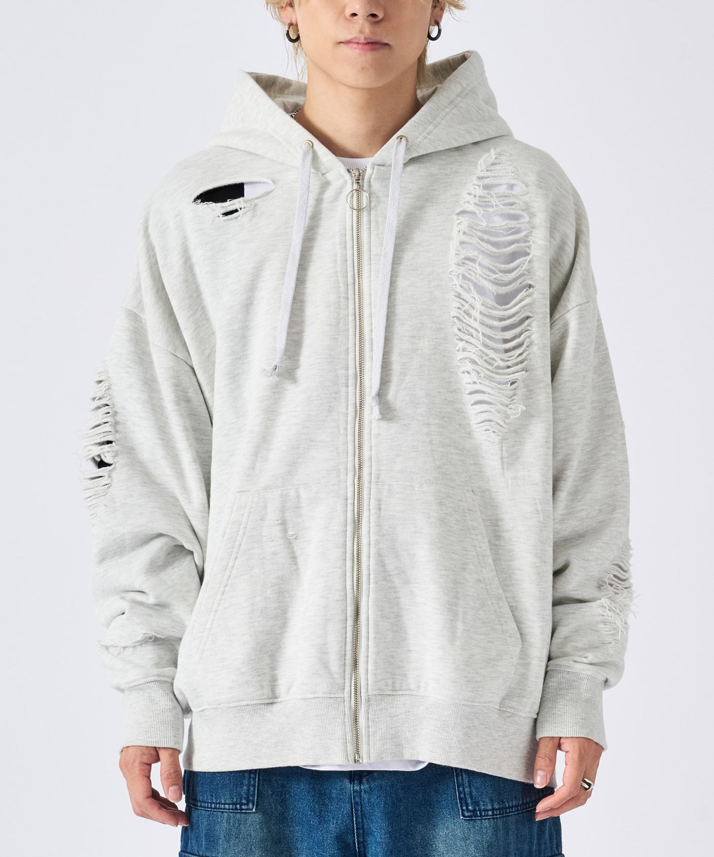 グランジZIPパーカー