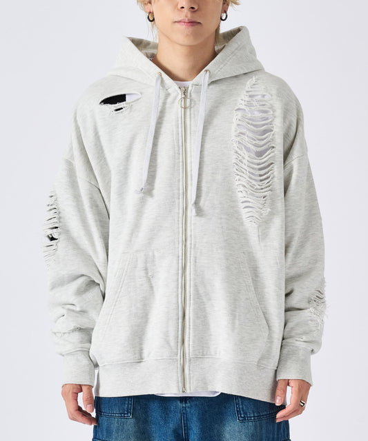 グランジZIPパーカー