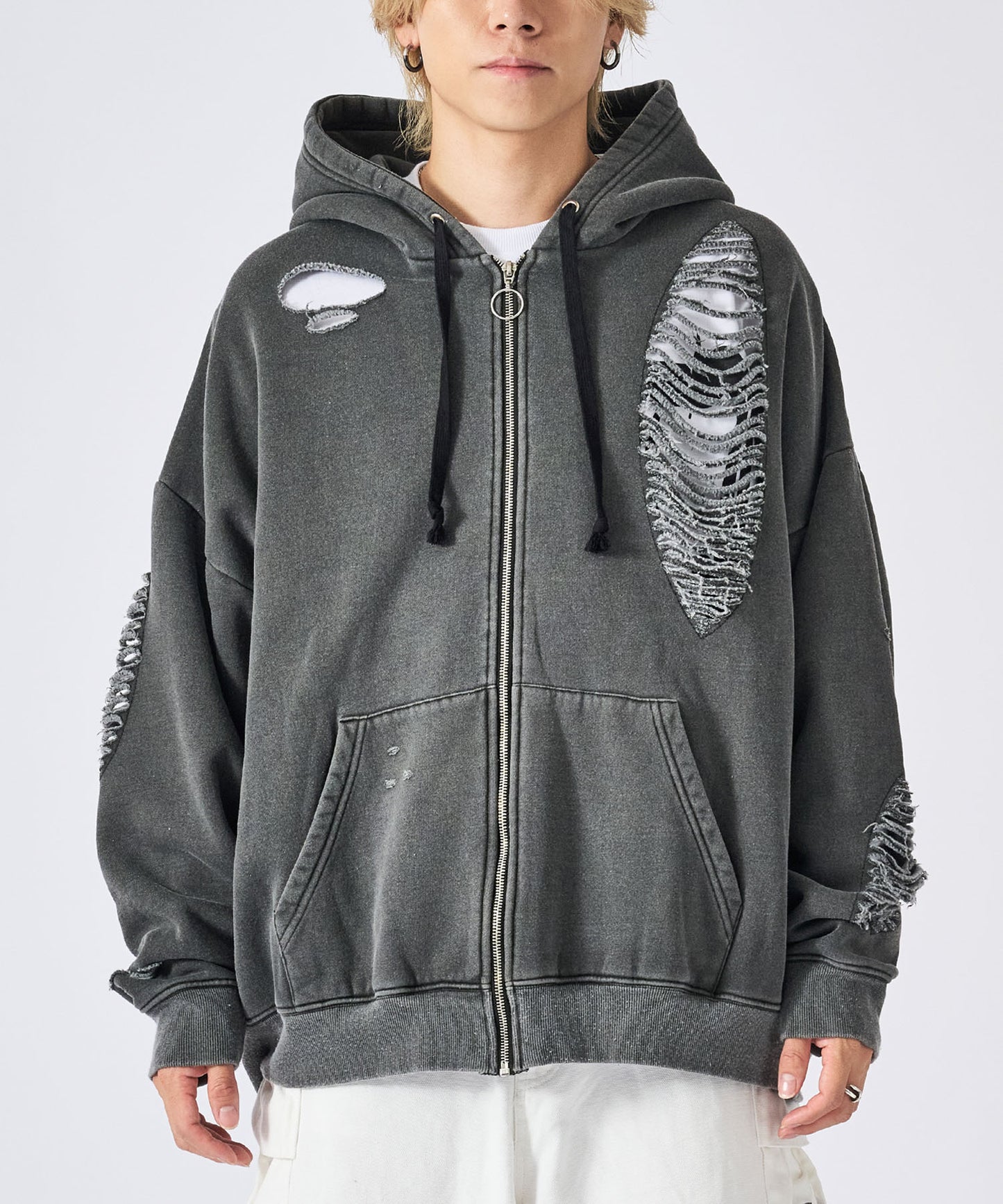 グランジZIPパーカー