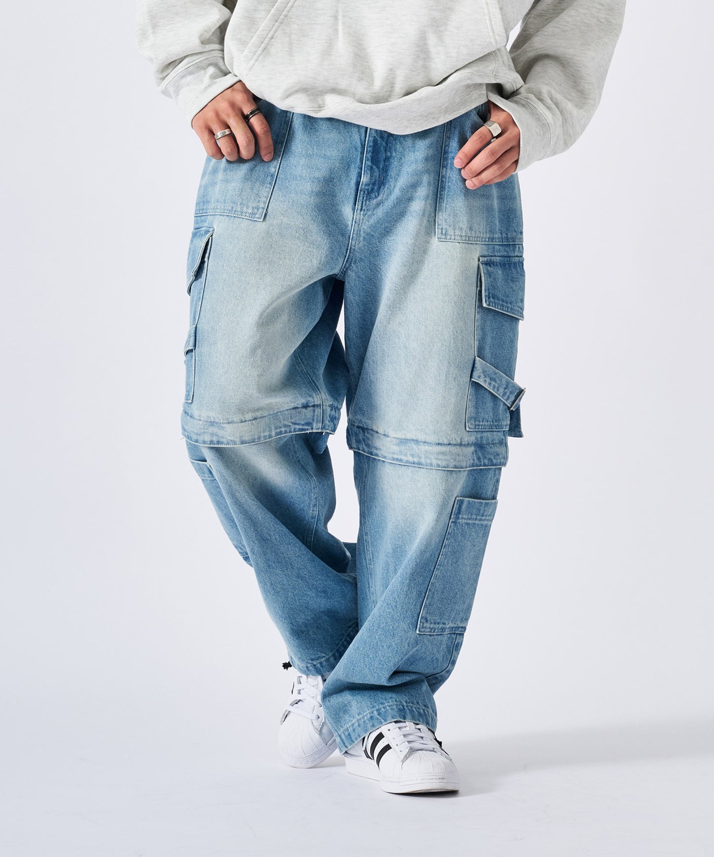 ベルトデザイン2wayカーゴパンツ