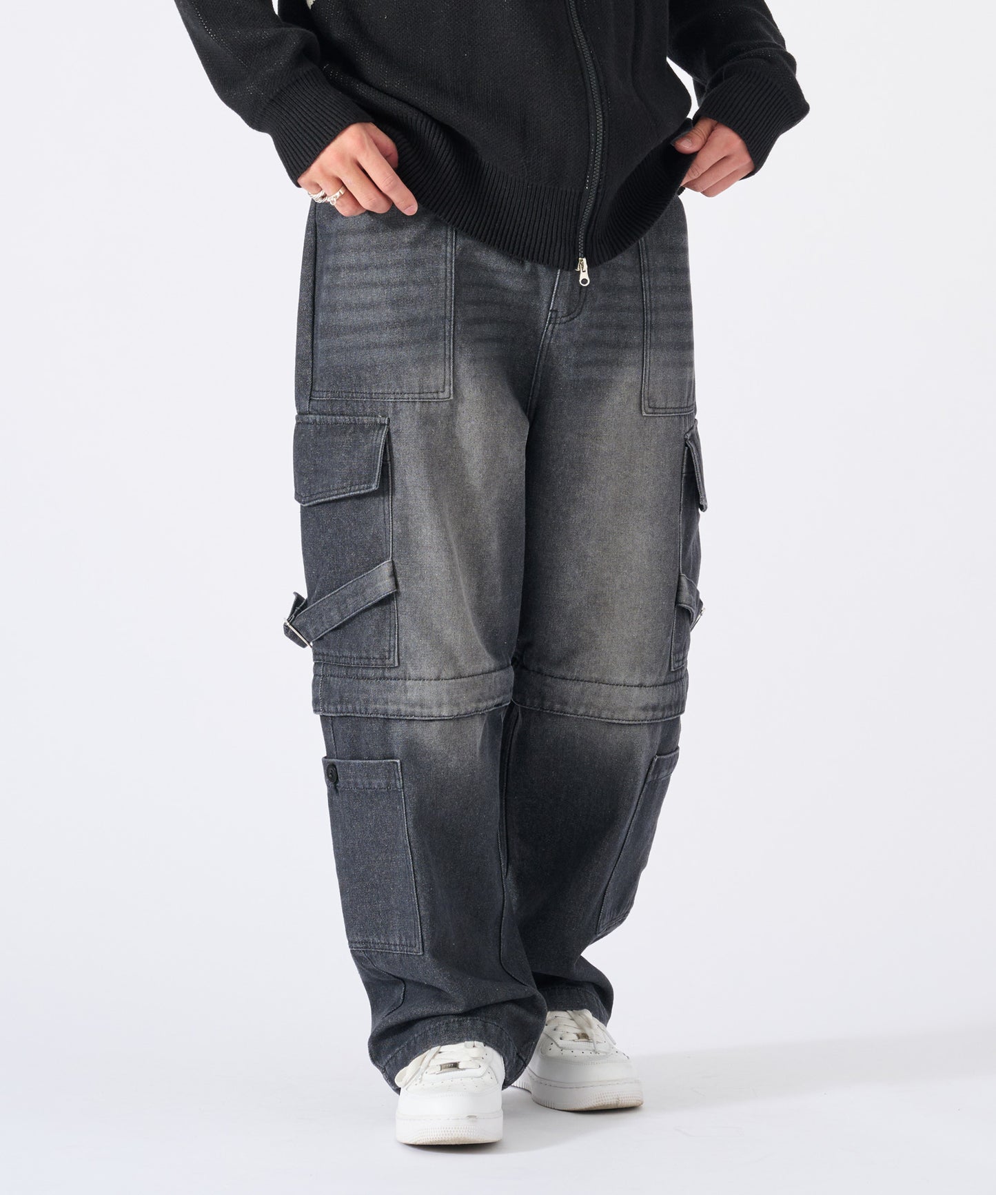 ベルトデザイン2wayカーゴパンツ