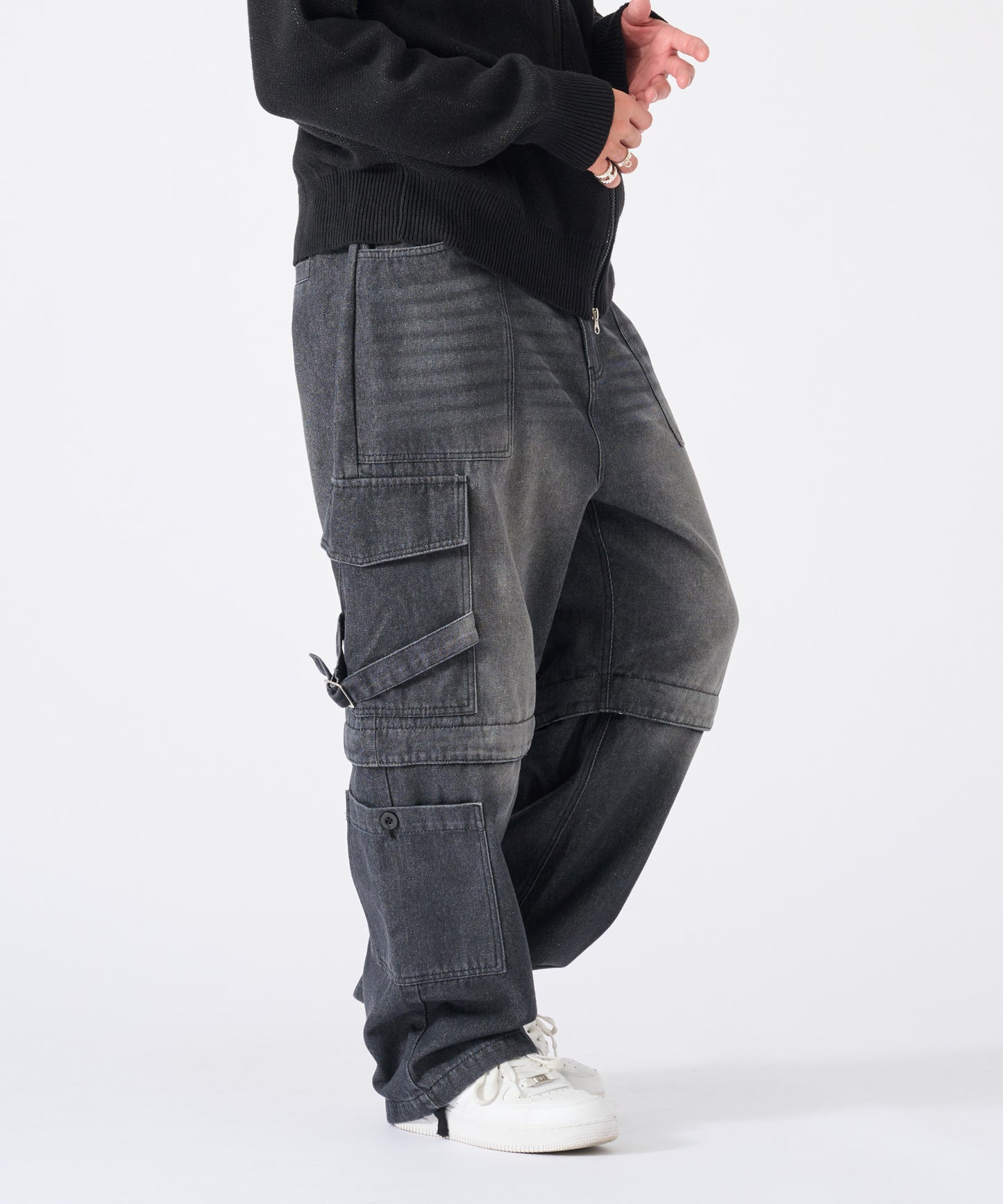 ベルトデザイン2wayカーゴパンツ