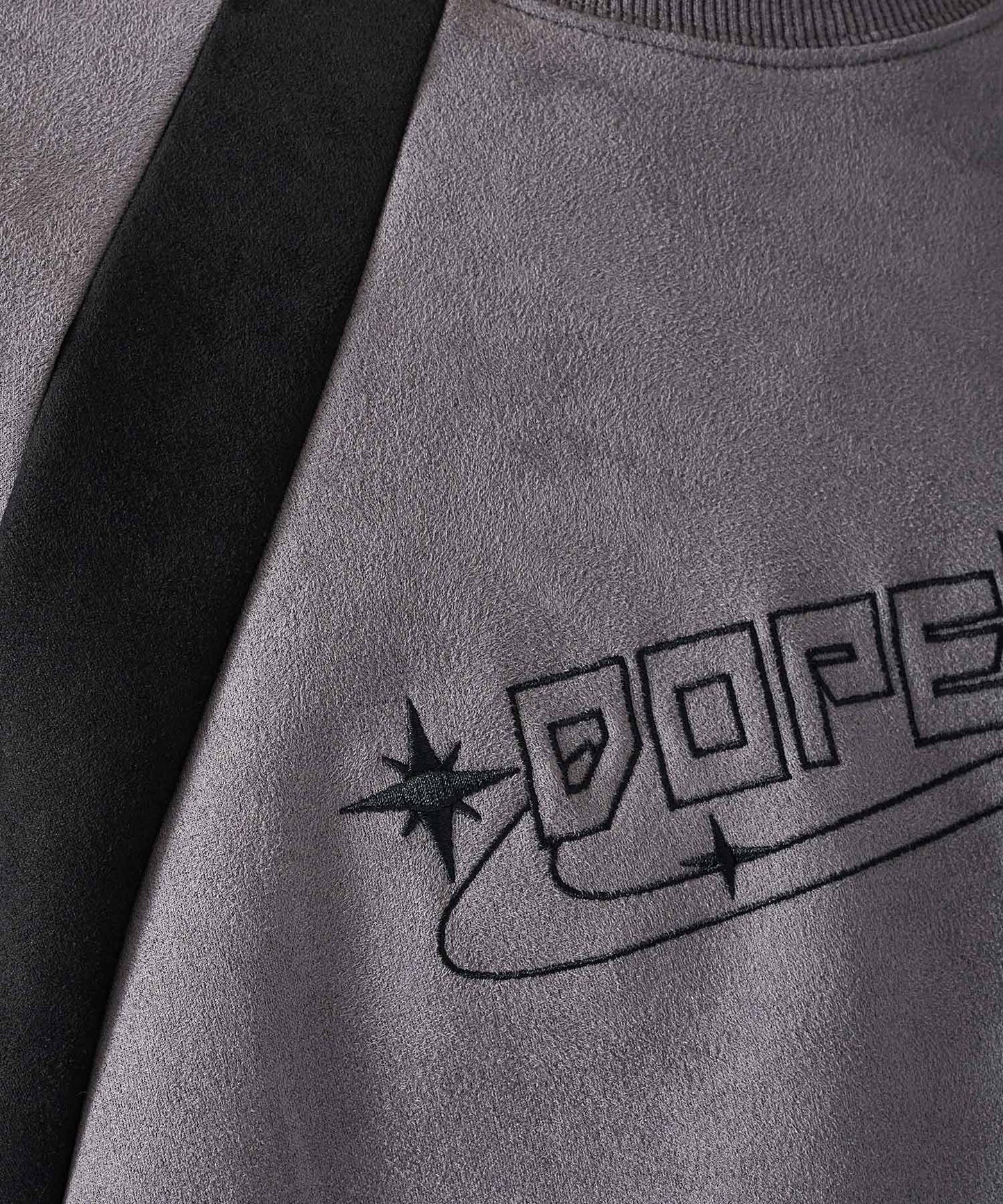 カットスエード 配色切り替えトレーナー