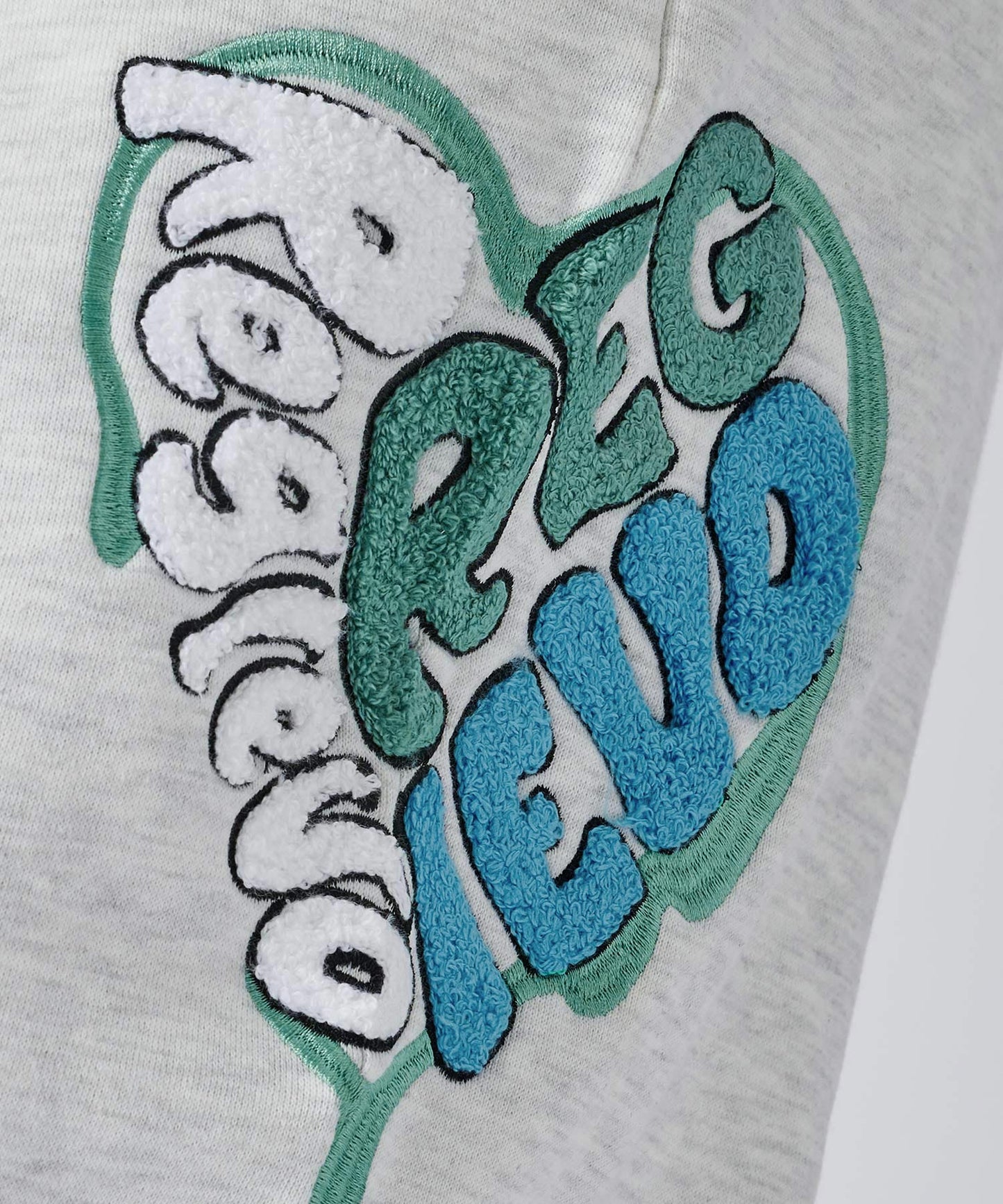 REGIEVO ハート刺繍スウェットパンツ