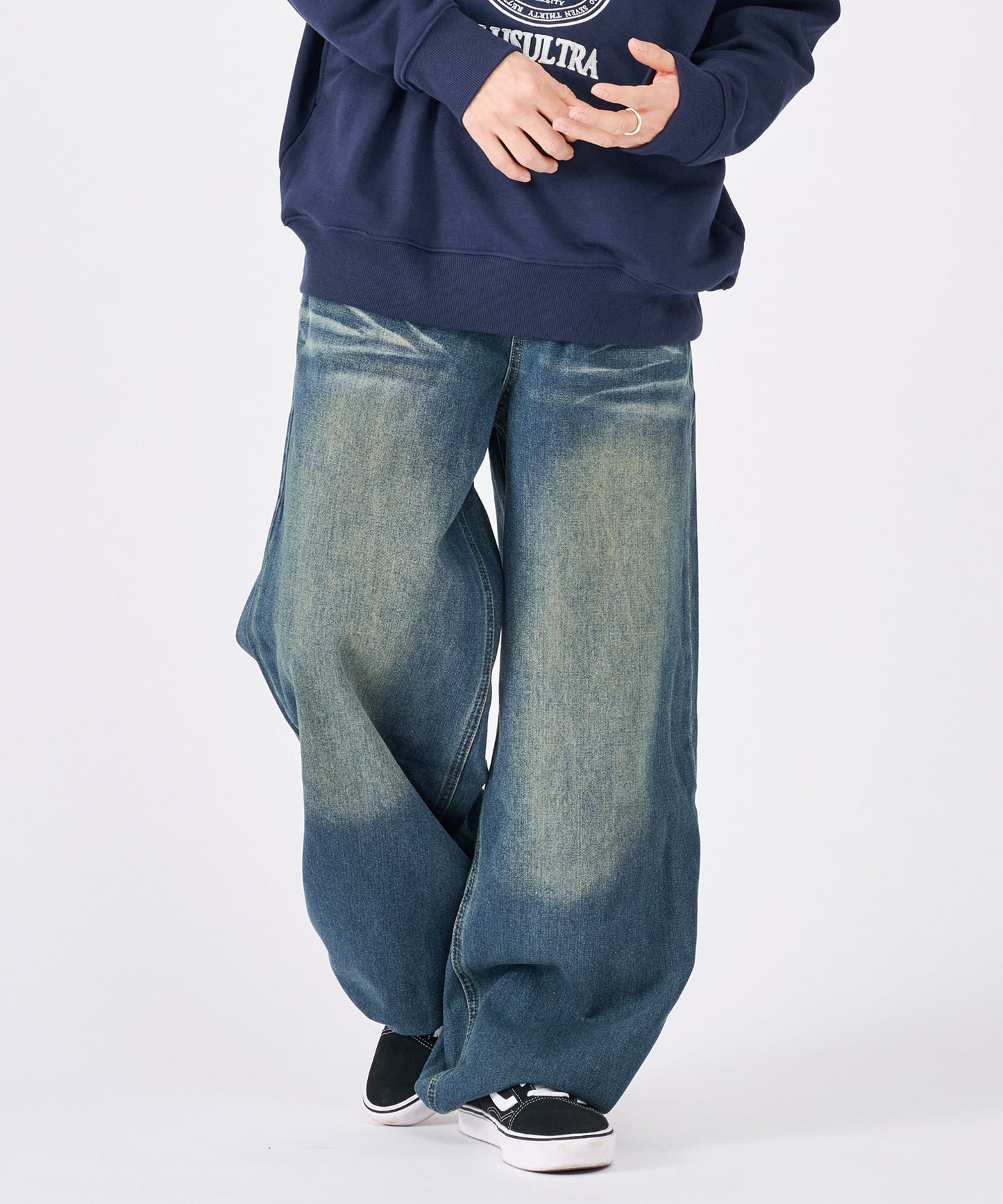 ダブルウエストパンツ