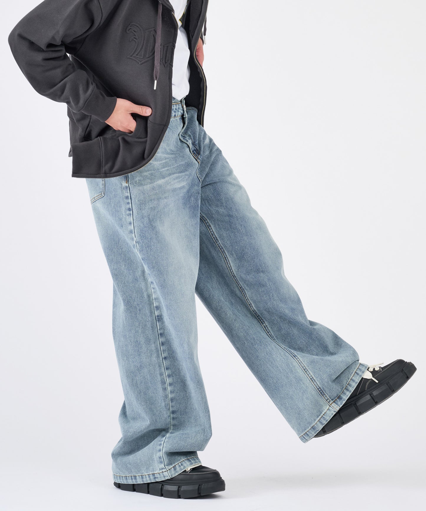 ダブルウエストパンツ