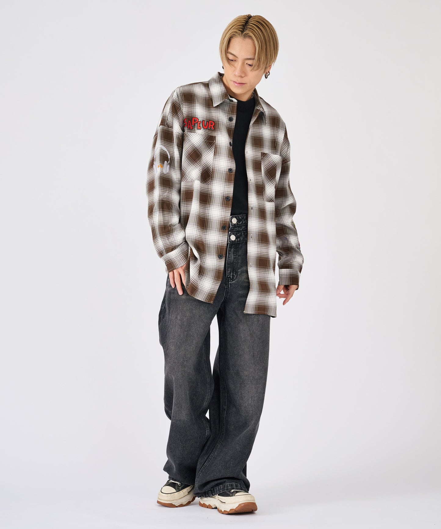 ダブルウエストパンツ