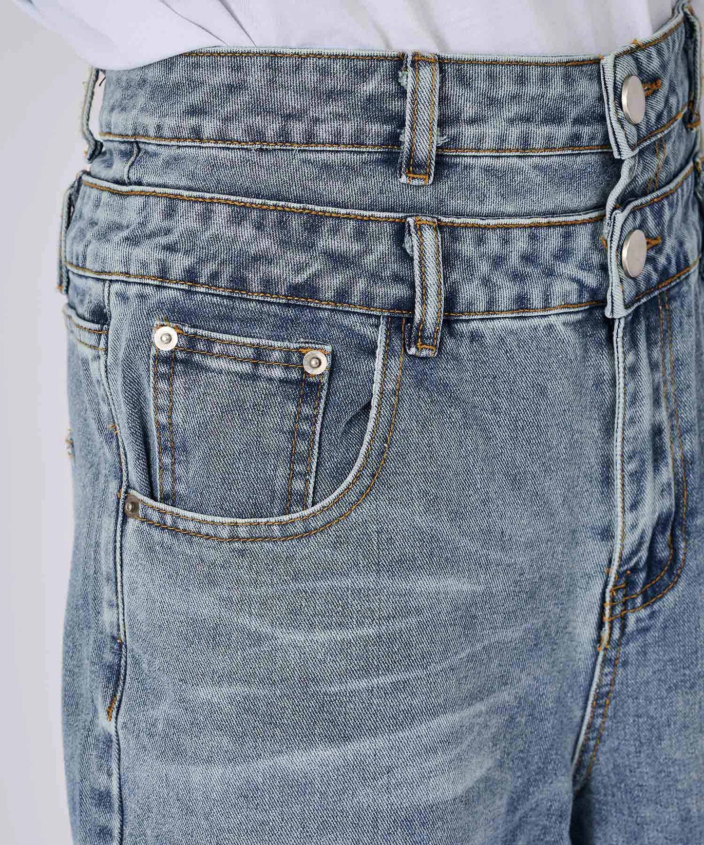 ダブルウエストパンツ